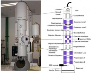 تحقیق میکروسکوپ الکترونی عبوری با قدرت تفکیک بالا (HRTEM)