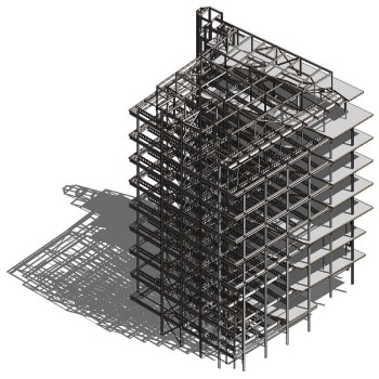 پروژه تحلیل و طراحی سازه فولادی مسکونی شش طبقه با ایتبس و اتوکد